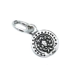CIONDOLO PENDENTE CHARM CORONA ALLORO ARGENTO 925