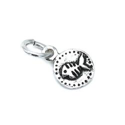 CIONDOLO PENDENTE CHARM LISCA DI PESCE ARGENTO 925