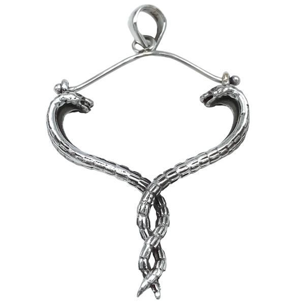 CIONDOLO PENDENTE UNISEX COBRA INTRECCIATI ARGENTO 925