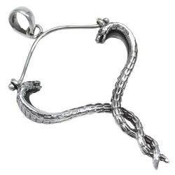 CIONDOLO PENDENTE UNISEX COBRA INTRECCIATI ARGENTO 925