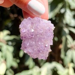 CIONDOLO BOULDER PENDENTE DRUSA AMETISTA ARGENTO 925