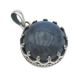 CIONDOLO PENDENTE VINTAGE STYLE LABRADORITE  ARGENTO 925