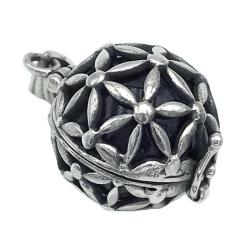CIONDOLO PEDENTE GENESA CRYSTAL FIORE DELLA VITA AMETISTA ARGENTO 925