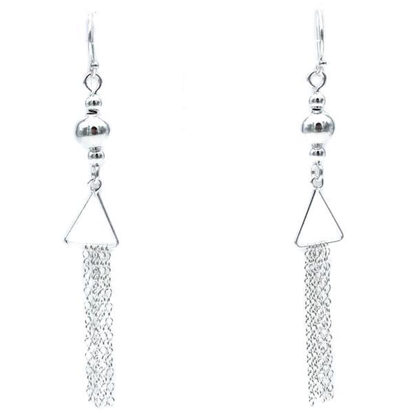 ORECCHINI FASHION GEOMETRIC PENDENTI SFERE CATENE ARGENTO 925
