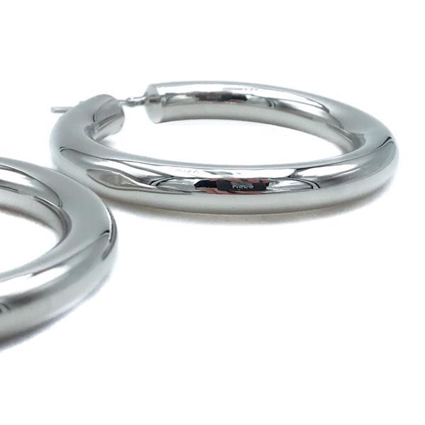 ORECCHINI CERCHIO BOMBATO ARGENTO 925