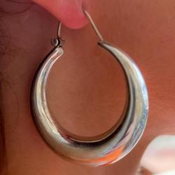 ORECCHINI ROCK CHIC CERCHIO BIG BOMBATI ARGENTO 925