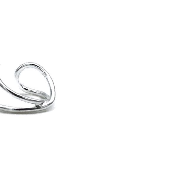 EAR CUFF MONO ORECCHINO FILI TUBOLARI INCROCIATI ARGENTO 925