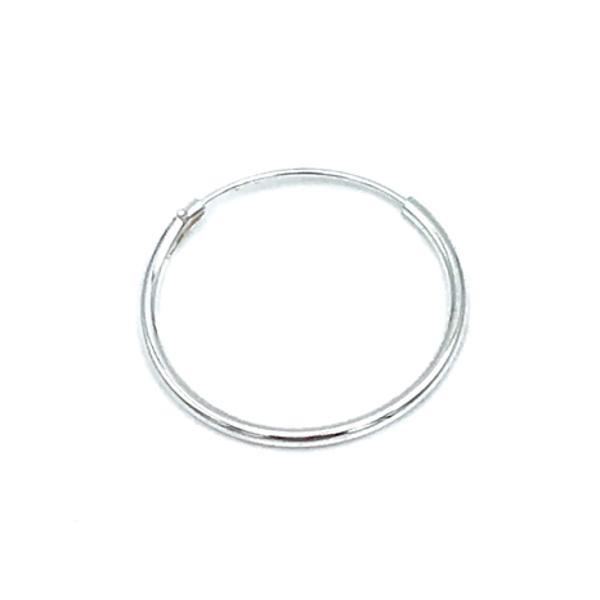 MONO ORECCHINO MINIMALCERCHIO BOMBATO ARGENTO 925
