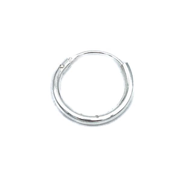 MONO ORECCHINO MINIMAL CERCHIO BOMBATO ARGENTO 925