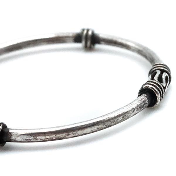 MONO ORECCHINO ETHNIC CERCHIOTRIPLA MODANATURA ARGENTO 925