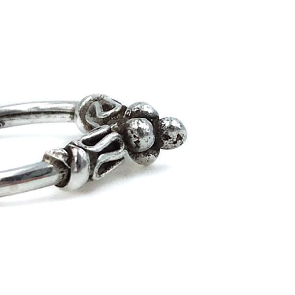 MONO ORECCHINO ETHNIC CERCHIO MODANATURA SPIRALE ARGENTO 925