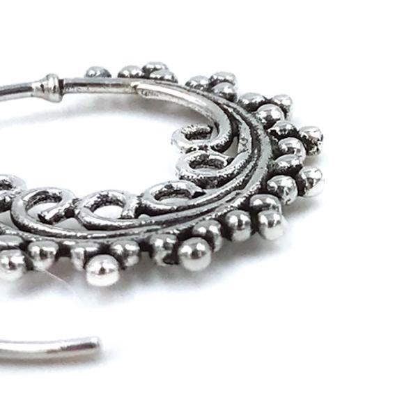MONO ORECCHINO ETHNIC SPIRALE MODANATURA ARGENTO 925
