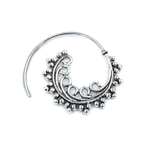 MONO ORECCHINO ETHNIC SPIRALE MODANATURA ARGENTO 925