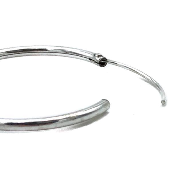 MONO ORECCHINO ETHNIC CERCHIO MODANATURA NASTRO ARGENTO 925