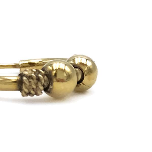 MONO ORECCHINO ETNICO CERCHIO BOMBATO SFERE UNISEX ARGENTO 925  DORATO 