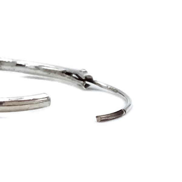 MONO ORECCHINO ETNICO CERCHIO BOMBATO SFERE UNISEX ARGENTO 925