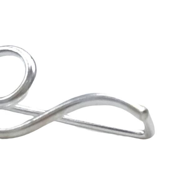 MONO ORECCHINO MINIMAL WAVE ONDA MARINA ARGENTO 925