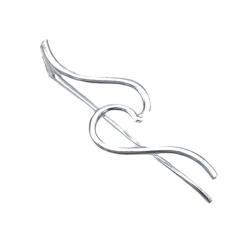 MONO ORECCHINO MINIMAL WAVE ONDA MARINA ARGENTO 925