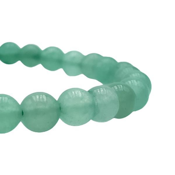 BRACCIALE ENERGETICO ELASTICO UNISEX SFERE AVVENTURINA REGOLABILE 