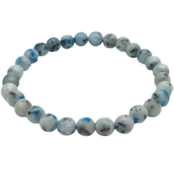 BRACCIALE ENERGETICO ELASTICO UNISEX SFERE CAVANSITE REGOLABILE 