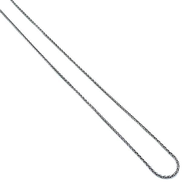 COLLANA  MAGLIA  SPIGA CATENA V PER CIONDOLI UNISEX ARGENTO 925