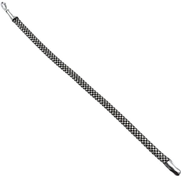 BRACCIALE COREANA SQUADRATA PIATTA UNISEX ARGENTO 925