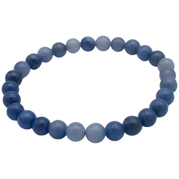 BRACCIALE ENERGETICO ELASTICO UNISEX SFERE DUMORTIERITE REGOLABILE 