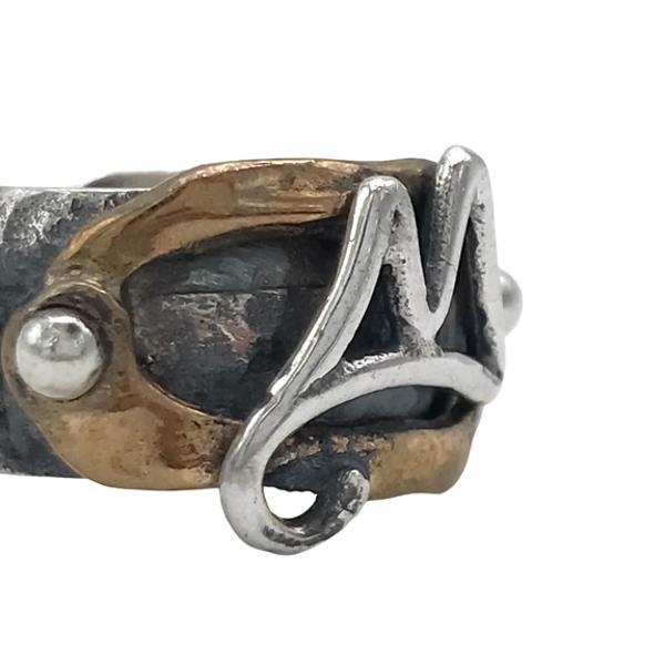 ANELLO FASCIA MARTELLATA BOMBATA SPACCANAPOLI VESUVIO GOLFO NAPOLI REGOLABILE ARGENTO 925