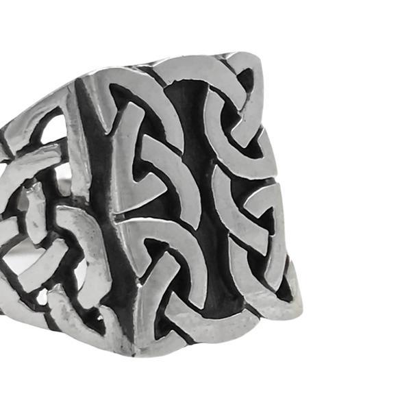 ANELLO CHEVALIER INFINITY  NODI CELTICI TRIQUETRA ARGENTO 925 