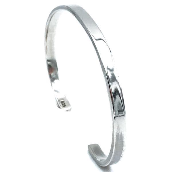BRACCIALE FASCIA  PIATTO RIGIDO PERSONALIZZABILE UNISEX ARGENTO 925