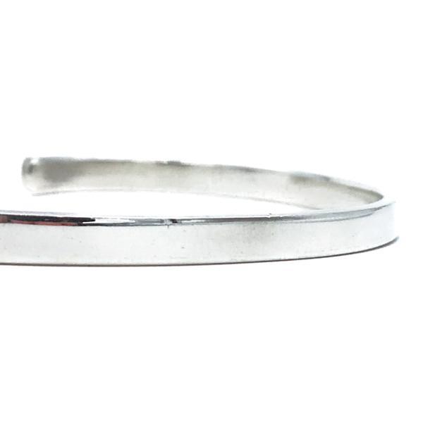 BRACCIALE FASCIA  PIATTO RIGIDO PERSONALIZZABILE UNISEX ARGENTO 925